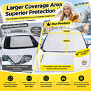 🚗 50% dto. Funda magnética para parabrisas – reduce la acumulación de escarcha y hielo, fijación magnética y plegable con bolsa. ¡Disponible en 2 tamaños, plateada! ✨❄️