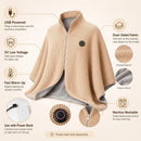 🔥 50% dto. Manta eléctrica portátil Cloud Cloak – calienta en 15 segundos, 3 niveles de temperatura, USB y diseño lavable. ¡Envuelve tu cuerpo en calidez mágica! ✨☁️
