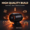 🚗 50% dto. Calentador de coche 12V – calienta rápido, despeja escarcha y niebla, 3 velocidades, rotación 360° y base inclinable. ¡Confort para todo el coche en invierno! ✨❄️