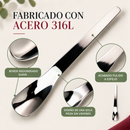 🥄 50% dto. Cuchara de postre premium 316L – cabeza profunda, mango ergonómico alargado y pulido espejo. Acero inoxidable, seguro y duradero! ✨💎
