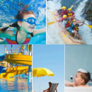 Gafas de natación impermeables y antivaho de marco grande para niños HD