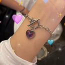💖 50% dto. Collar de corazón termosensible que cambia de color con el calor de tu piel – broche magnético fácil de usar, cobre duradero y diseño romántico. ¡Regalo especial y mágico! ✨🎁