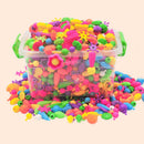 💍 50% dto. Set de cuentas snap-pop para niños – crea collares, pulseras y anillos con cientos de combinaciones. ¡Desarrolla creatividad y coordinación! ✨🎁