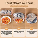 🍲 50% dto. Película aislante de aluminio – bloqueo de temperatura duradero, apta para microondas. Mantén la comida caliente en cada bocado! ✨🔥