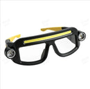 🔦 50% dto. Linterna frontal LED recargable – 5 modos de luz, sensor de movimiento y carga USB. Impermeable, 3 horas de uso. ¡Incluye gafas de seguridad! ✨💪