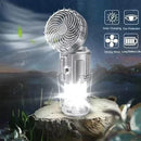 🔥Luz LED portátil para acampar con ventilador
