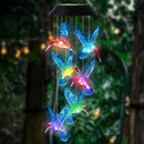 🦋 Mejore su jardín - ✨Creative Bird Design Solar Wind Chimes