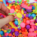💍 50% dto. Set de cuentas snap-pop para niños – crea collares, pulseras y anillos con cientos de combinaciones. ¡Desarrolla creatividad y coordinación! ✨🎁