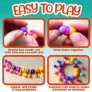 💍 50% dto. Set de cuentas snap-pop para niños – crea collares, pulseras y anillos con cientos de combinaciones. ¡Desarrolla creatividad y coordinación! ✨🎁