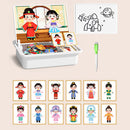 🎨 Puzzles Magnéticos de Vestir para Caras - Juego Educativo de Doble Cara para Niños, Ideal para Viajes y Aprendizaje Creativo ✨🧒