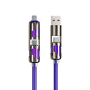 🔌 50% dto. Cable de datos 4 en 1 de 240W – conectores múltiples, carga rápida segura y luces de trabajo integradas. ¡Durable y sin enredos! ✨💡