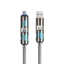 🔌 50% dto. Cable de datos 4 en 1 de 240W – conectores múltiples, carga rápida segura y luces de trabajo integradas. ¡Durable y sin enredos! ✨💡