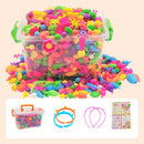 💍 50% dto. Set de cuentas snap-pop para niños – crea collares, pulseras y anillos con cientos de combinaciones. ¡Desarrolla creatividad y coordinación! ✨🎁