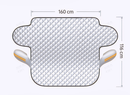 🚗 50% dto. Funda magnética para parabrisas – reduce la acumulación de escarcha y hielo, fijación magnética y plegable con bolsa. ¡Disponible en 2 tamaños, plateada! ✨❄️