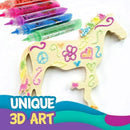 🎨 50% dto. Set de 6 rotuladores 3D Puffy mágicos para niños – tinta que se hincha con calor, punta fina y aptos para múltiples superficies. ¡Regalo navideño creativo! ✨🎅