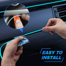 🌈 50% dto. Tira de luz ambiental LED para interior del coche – diseño fino, varios colores y alimentación USB. ¡Opciones de 1/2/3 m para personalizar tu salpicadero! ✨🚗