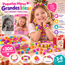 💍 50% dto. Set de cuentas snap-pop para niños – crea collares, pulseras y anillos con cientos de combinaciones. ¡Desarrolla creatividad y coordinación! ✨🎁