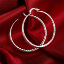 🔥👉📣Pendientes de aro con corte de diamante para mujer🔥💎