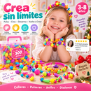 💍 50% dto. Set de cuentas snap-pop para niños – crea collares, pulseras y anillos con cientos de combinaciones. ¡Desarrolla creatividad y coordinación! ✨🎁