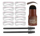🤎 50% dto. Kit de sello para cejas con plantillas y cepillo – fórmula de alta pigmentación, resistente al agua y acabado mate natural. ¡Cejas perfectas sin complicaciones! ✨💄