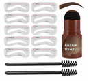 🤎 50% dto. Kit de sello para cejas con plantillas y cepillo – fórmula de alta pigmentación, resistente al agua y acabado mate natural. ¡Cejas perfectas sin complicaciones! ✨💄
