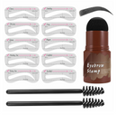 🤎 50% dto. Kit de sello para cejas con plantillas y cepillo – fórmula de alta pigmentación, resistente al agua y acabado mate natural. ¡Cejas perfectas sin complicaciones! ✨💄