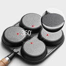 Sartén para Freír Huevos de Hierro Fundido Antiadherente de 4/5 Tazas