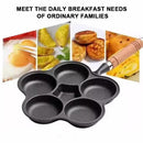 Sartén para Freír Huevos de Hierro Fundido Antiadherente de 4/5 Tazas