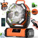 📢✨Un ventilador de cabeza oscilante para camping con mando a distancia es un poco más caro y mejor💯