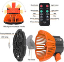 Ventilador portátil de camping con linterna LED
