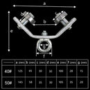 Pousbo® Polea Triangular De Hierro Para Cargas Pesadas