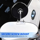 Espejo retrovisor lateral universal de acero inoxidable con visión de 360°