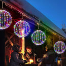 🎄 50% dto. Luz decorativa esférica LED colgante – iluminación 360°, diseño plegable, metal antioxidante y bajo consumo. ¡Perfecta para jardín, patio y Navidad! ✨🌐