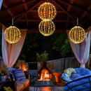 🎄 50% dto. Luz decorativa esférica LED colgante – iluminación 360°, diseño plegable, metal antioxidante y bajo consumo. ¡Perfecta para jardín, patio y Navidad! ✨🌐