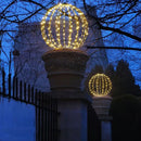 🎄 50% dto. Luz decorativa esférica LED colgante – iluminación 360°, diseño plegable, metal antioxidante y bajo consumo. ¡Perfecta para jardín, patio y Navidad! ✨🌐