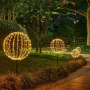 🎄 50% dto. Luz decorativa esférica LED colgante – iluminación 360°, diseño plegable, metal antioxidante y bajo consumo. ¡Perfecta para jardín, patio y Navidad! ✨🌐