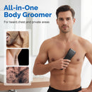 ✂️ 50% dto. Recortadora corporal con cuchilla de seguridad en L – motor de alta potencia, pantalla LED y batería de 90 min. ¡Afeitado suave en todo el cuerpo, sin cortes! ✨💪