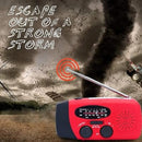 📻 50% dto. Radio de emergencia multifunción – carga solar, manivela y USB, linterna LED, alertas NOAA y power bank. ¡IPX3 resistente a salpicaduras, 220 g! ✨⚡