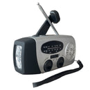 📻 50% dto. Radio de emergencia multifunción – carga solar, manivela y USB, linterna LED, alertas NOAA y power bank. ¡IPX3 resistente a salpicaduras, 220 g! ✨⚡