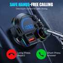 🚗 50% dto. Transmisor Bluetooth FM para coche 5.3 con doble puerto QC3.0 + PD20W – llamadas manos libres, TF/U hasta 32 GB. ¡Carga rápida y audio estable! ✨🔌