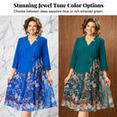 ⏰ ¡Oferta Limitada 50% OFF! 👗 Vestido Efecto Dos Piezas con Estampado de Hojas – Elegancia sin Esfuerzo en Cualquier Momento y Lugar ✨🍃