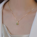 📢 50% dto.  Collar elegante con colgante de jade de Hetian – moderno, elegante y fácil de combinar. ¡Oferta irresistible! ✨💚