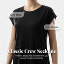 Vestido camiseta informal de manga corta para mujer