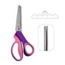 ✂️ 50% dto. Tijeras dentadas multiusos – corte en zigzag para tela, papel y cuero. Acero inoxidable, mangos ergonómicos. Ideales para costura y manualidades! ✨🧵