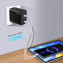 Cargador Rápido de 120W con 5 Puertos