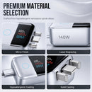 ✨🔋 Módulo de protección de carga inteligente de 140 W con pantalla LED; evita el sobrecalentamiento de la batería.