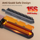 💇‍♀️ 50% dto. Mini plancha peine inalámbrica 2 en 1 – alisa y riza, dientes aislantes anti-quemaduras y carga USB-C. ¡Cabello suave y sin encrespamiento donde vayas, 65 g! ✨🔋