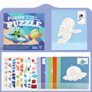 Libro de actividades con pegatinas geométricas para niños