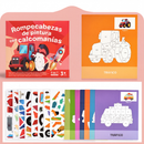 Libro de actividades con pegatinas geométricas para niños