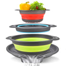 🥗 50% dto. Set de 3 escurridores plegables con base escurridora integrada – se anidan para ahorrar espacio, doble asa y uso versátil. ¡Cocina más ordenada y práctica! ✨🍅